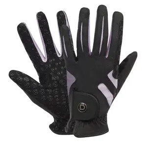 Dublin Unisex Cool-it Gel Touch Fastening Riding Gloves Black/Pink (Large)