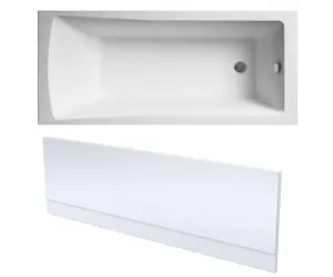 Square Single Ended Bath and Front Panel - 1700 x 700mm