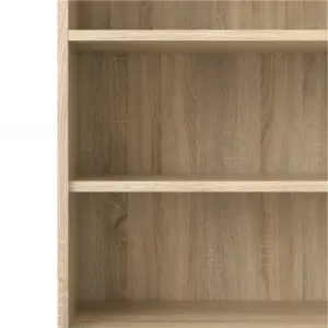 Prima Bookcase 5 Shelves with 2 Doors in Oak