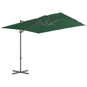 Berkfield Outdoor Umbrella with Portable Base Green