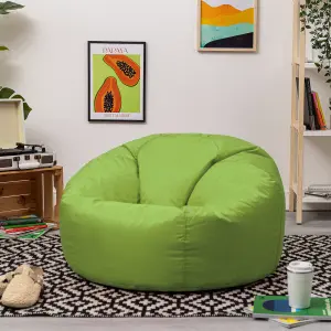 Veeva Classic Indoor Outdoor Bean Bag Lime Green Bean Bag Chair