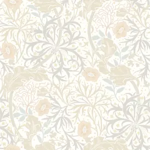 Hoopla Walls Seaweed Garden Linen Smooth Matt Wallpaper