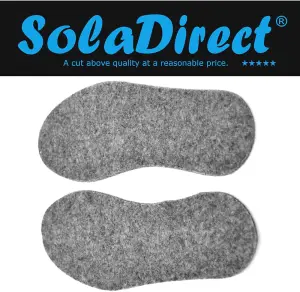 Felt Shoe Insoles Soft Natural Comfort Warm Breathable Shoe Inserts (Size 12 UK / 46 EU)