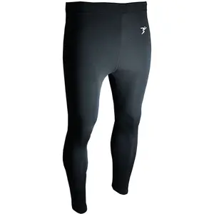 XL - BLACK Adult Sports Baselayer Compression Leggins Bottoms - Unisex Training