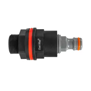 3/4" bsp (26mm hole) Water butt/rain barrel/tank outlet adaptor/connector+universal hose connector