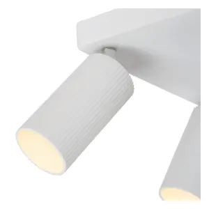 Lucide Clubs Modern Ceiling Spotlight - 4xGU10 - White