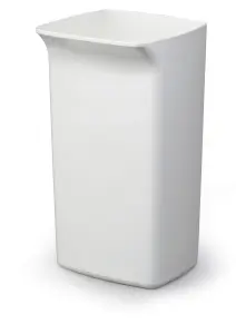 Durable DURABIN 40L Square - Strong Stylish Waste Recycling Bin - White