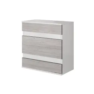 Chic White Matt Chest of Drawers H900mm W900mm D430mm - Modern Design with Kathult Decor