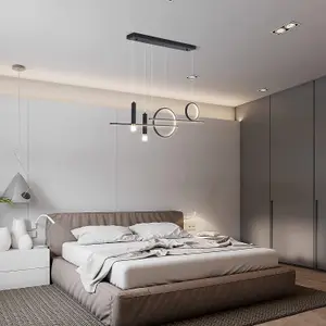 Garwarm Black Metal Modern LED Pendant Light