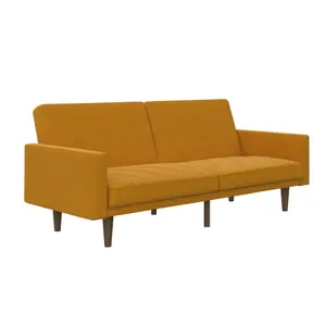 Paxson Clic Clac Sofa Bed in Mustard Fabric