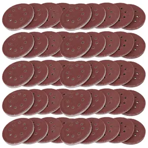 125mm Mixed Grit Hook And Loop Sanding Abrasive Discs Mixed Grit 500 Pack