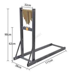 SwitZer Grey Sawhorse Log Holder for Chainsaw Fast Loading Adjustable 150kg Capacity