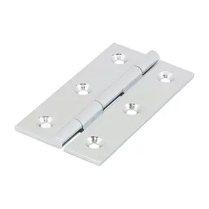 TIMCO Solid Drawn Brass Hinges Polished Chrome - 64 x 35