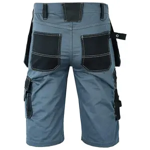 MS9 Mens Work Redhawk Cargo Combat Holster Pockets Tactical Worker Working Shorts E1, Grey - 36W