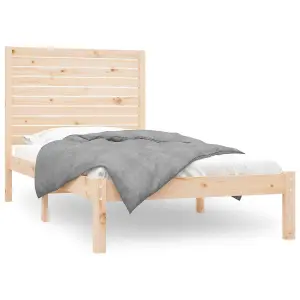 Berkfield Bed Frame Solid Wood 90x200 cm