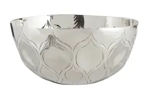 Interiors by Premier Ravi Bowl With Nickel Finish