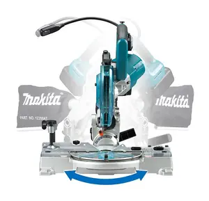 Makita 18v DLS600Z 165mm Cordless Brushless Double Bevel Mitre Saw 2 x 5ah Batt