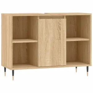 Berkfield Bathroom Cabinet Sonoma Oak 80x33x60 cm Engineered Wood