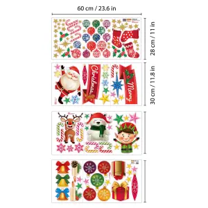 Walplus Colourful Xmas With Friends Window Clings Rooms Décor