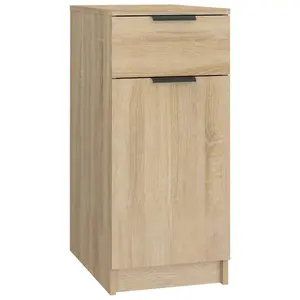 Berkfield Desk Cabinet Sonoma Oak 33.5x50x75 cm Engineered Wood