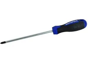 Faithfull  Soft Grip Screwdriver Pozidriv Tip PZ2 x 150mm FAISDPZ2150