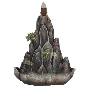 Something Different Mountain Backflow Incense Burner Bronze (One Size)