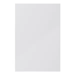 GoodHome Stevia Gloss grey Slab Tall wall Cabinet door (W)600mm (H)895mm (T)18mm