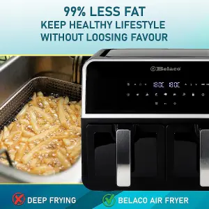 Belaco Dual Draw - Digital Air fryer - 9L