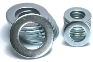 Form A M16 - 16mm Washers Zinc Steel ( Pack of: 50 ) Metal Washer DIN 125 Durable Connection Enhancement for Nuts and Bolts