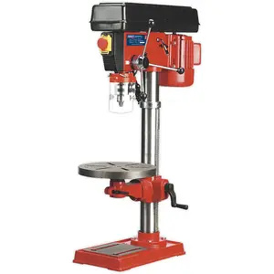 16-Speed Bench Pillar Drill with 550W Motor and Safety Features