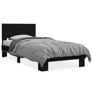 Berkfield Bed Frame without Mattress Black 100x200 cm