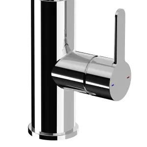 GoodHome Zanthe Chrome-plated Kitchen Side lever Tap