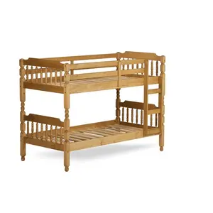 Cabin Bed Bunk Bed Waxed Pine / Single (3')