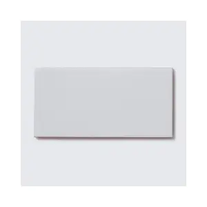 Top Ceramics White Flat Matt/Satin Metro Ceramic Wall Tile (L)200mm x (W)100mm Each box 0.88sqm