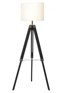 Interiors by Premier Malvern Tripod Floor Lamp With Black Base