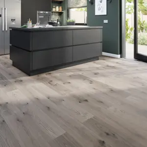 GoodHome Classy Grey Oak effect Composite Click flooring, 1.98m²