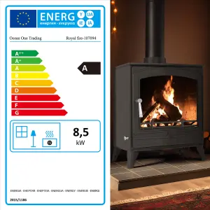 8.5kW Steel Eco Solid Multifuel Wood Burning Stove