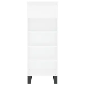 Berkfield Shoe Cabinet White 40x36x105 cm Engineered Wood