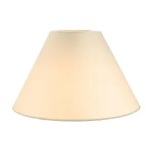 Traditional 12 Cream Cotton Coolie Lampshade Suitable for Table Lamp or Pendant