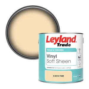 Leyland Trade Vinyl Soft Sheen Walls & Ceilings Emulsion Paint (S 0515-Y30R) - 2.5L