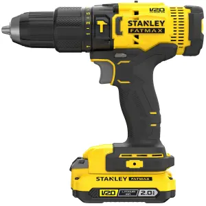 Stanley FatMax 18V Li-ion Cordless Combi drill & impact driver (2 x 2Ah) - SFMCK465D2S-GB