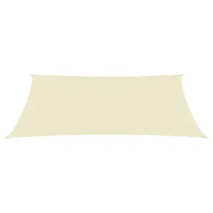 Berkfield Sunshade Sail Oxford Fabric Rectangular 3x4.5 m Cream