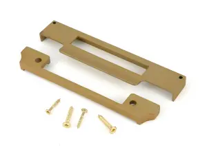 From The Anvil Satin Brass  1/2" Rebate Kit for Euro Sash Lock