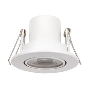 Luminosa Shieldeco 500 CCT Tiltable Light 5W Recessed Downlight Matt White Paint