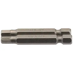 Draper 5mm 1/4" Hex. Hexagonal Insert Bit 50mm Long x 2 64255