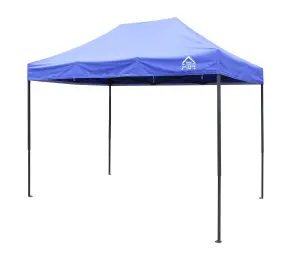 All Seasons Gazebos 3x2 Fully Waterproof Pop up Gazebo With Accessories Royal Blue