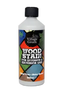 Village Green Ready To Use Wood Stain - Water Based, Eco Friendly, Premium Quality (Tangerine, 500ml)