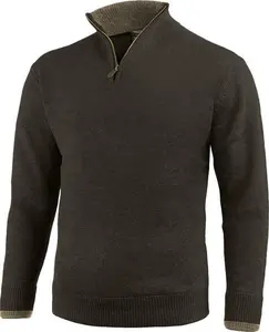 Jack Pyke Ashcombe Zip Neck Pullover Dark Olive Size S