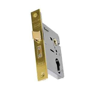 UAP Gridlock Light Duty Euro Lock Case - 75mm Backset - Evershine Brass