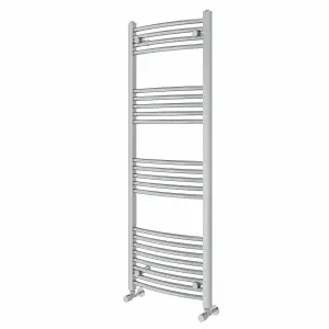 Right Radiators 1400x500 mm Curved Heated Towel Rail Radiator Bathroom Ladder Warmer Chrome